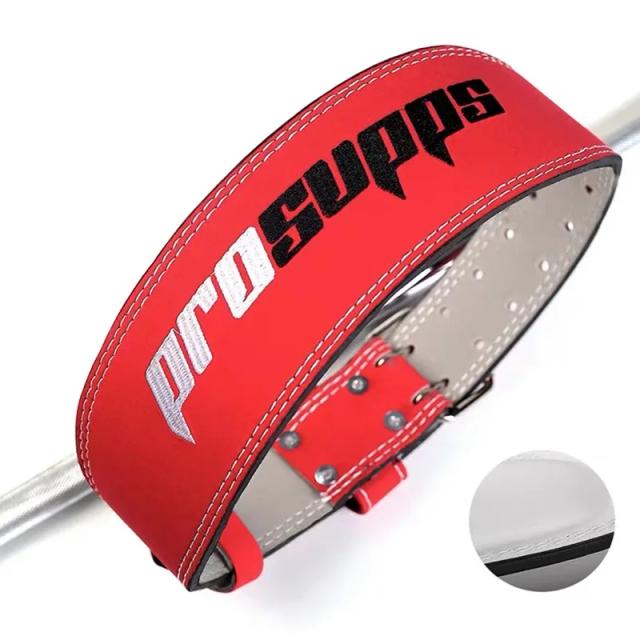 Cinto de Halterofilismo Couro Fitness para Suporte Lombar e Agachamentos