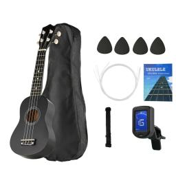 Avançado Ukulele havaiano para iniciantes, Starter Uke, Ukalalee guitarra com Gig Bag, Afinador Digital, Capo, 21" - Image 4