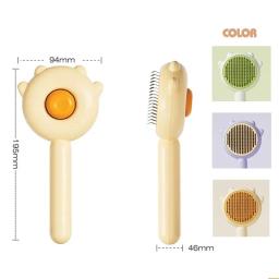 Escova de limpeza de remoção de pêlos de uma chave, pente pet, massagem mágica, agulha de preparação, coçador para gato - Image 6