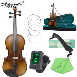 Astonvilla-antiquado Vintage Viola Spruce Painel, verniz de brilho, requintado, elegante, antiquado, 4/4 - Image 1