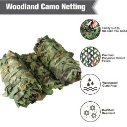 Redes de camuflagem militar para caça, Camo Netting para o treinamento do exército da floresta, Capas de carro, Sun Shelter, Camping Shade, 3m x 5m, 4m x 6m - Image 2