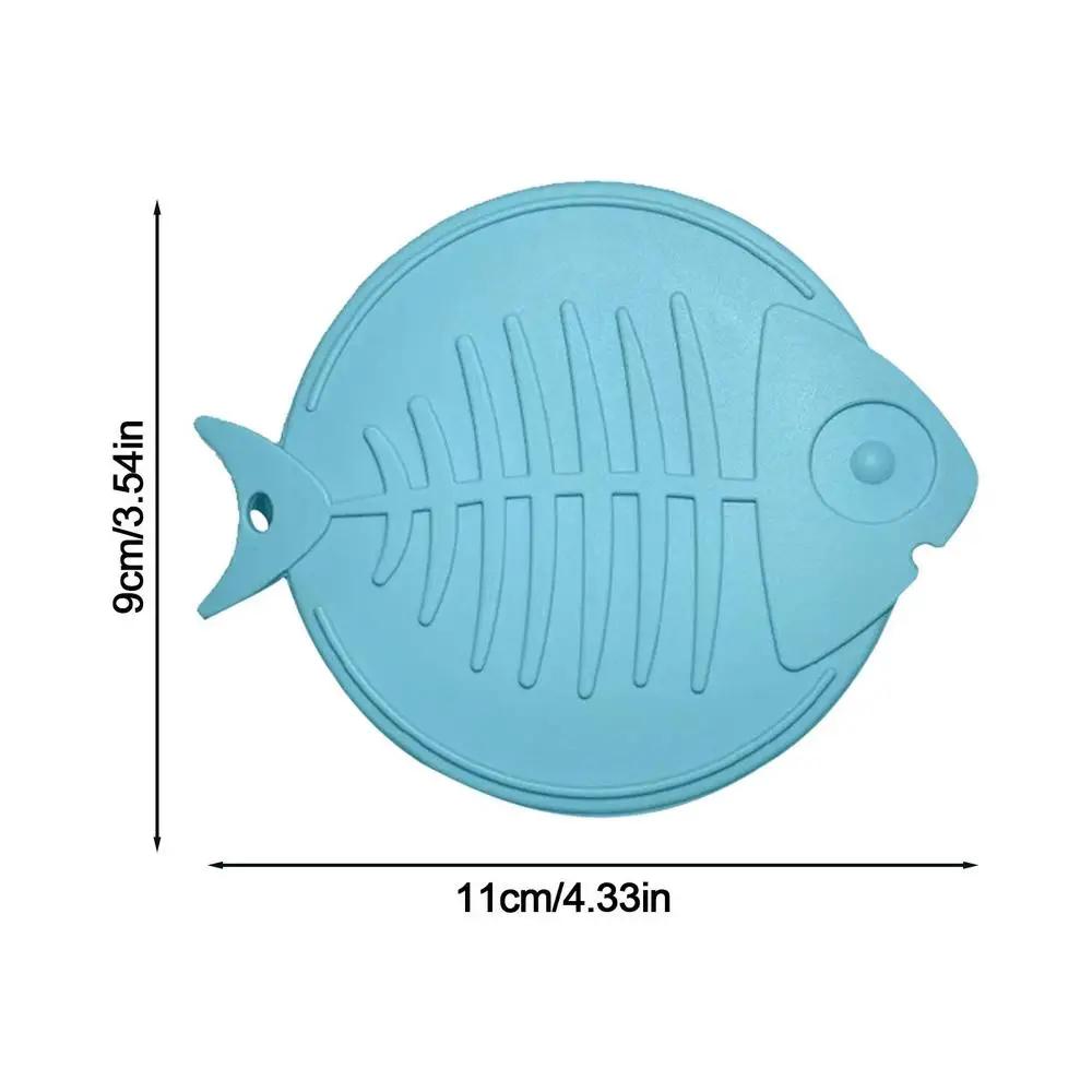 Pode Cobrir Comida De Gato Peixe Em Forma De Osso Comida De Gato Pode Cobrir De Forma De Peixe Silicone Pode Tampas De Tampas Para Comida De Cachorro E Gato - Image 1