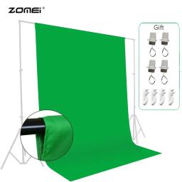 ZOMEI-Cenário de Tela Verde Chromakey, Fotografia pano de fundo, pano de fundo, algodão liso, Photo Studio Shoot - Image 1