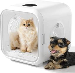 Secador automático para animais de estimação para gatos e cães pequenos ultra silencioso secador de cabelo do cão com temperatura constante de 39 graus inteligente e 360 de secagem - Image 1