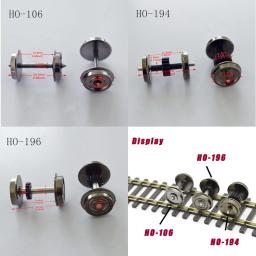 Miniatura Elétrica Locomotiva Rodas, Brinquedos De Metal, Trem Ferroviário Layout Acessórios, Modelo DIY, Fazendo Kits para Diorama, Ho Escala 1:87 - Image 2