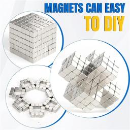 5x5x5mm-barra magnética de neodímio, ímãs de terras raras resistentes, barra magnética retangular pequenos ímãs poderosos para artesanato cozinha - Image 4