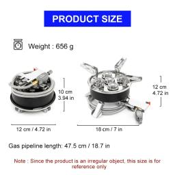 Widesea-Camping Tourist Burner, Fogão a Gás Portátil, Panelas, Piquenique, Churrasco, Suprimentos Turismo, Exterior, Recreação, 8800W - Image 2