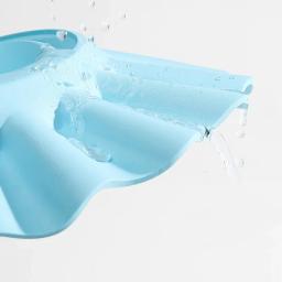 Chapéu de lavagem de cabelo ajustável para bebê, Kids Shampoo Bathing Shower Protect Head Cover, Soft Shower Cap, Crianças Ear e Eye Protection - Image 4
