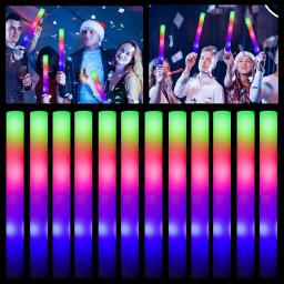 LED Espuma Luminosa Bastões De Brilho, Fontes Do Partido, Crazy Wedding Decor, Luminous Stick Bar, Acessórios Do Partido Da Música, 5Pcs - Image 3