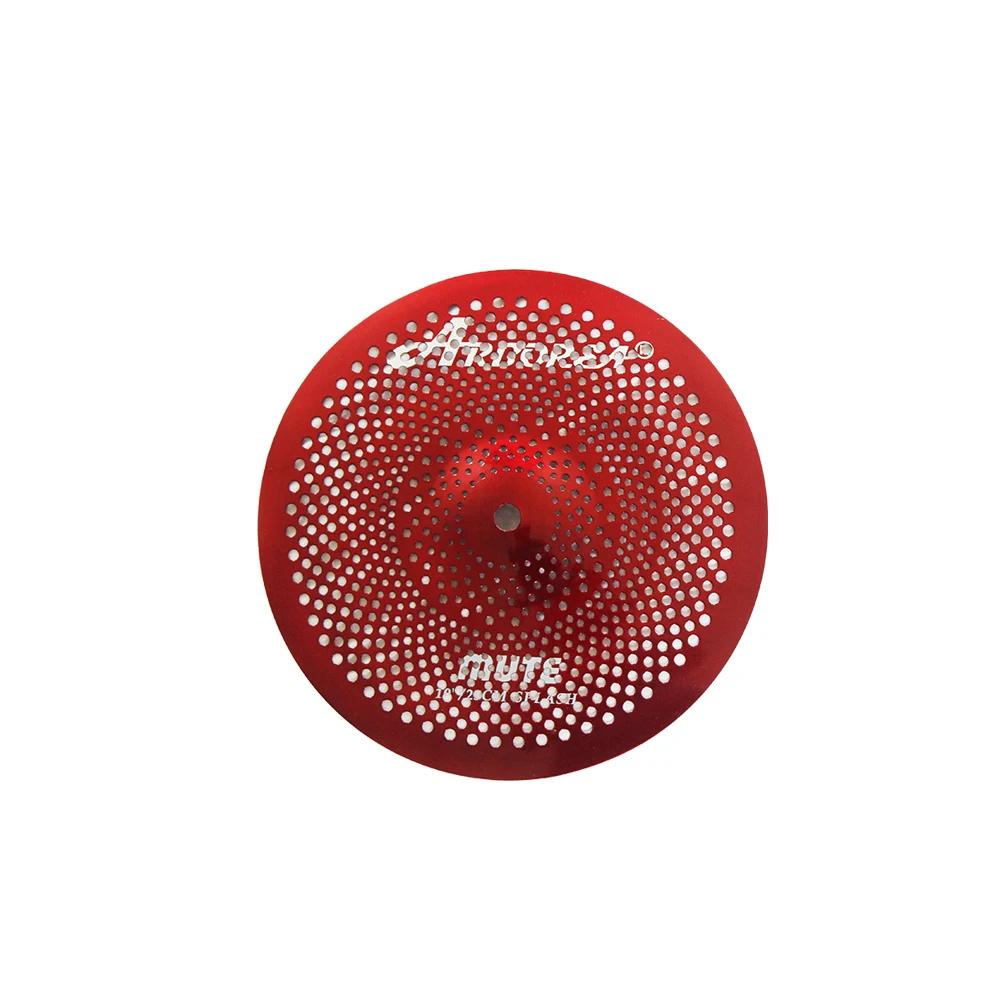 Arborea vermelho cor liga baixo volume cymbal 10 "splash para jazz tambor conjunto - Image 1