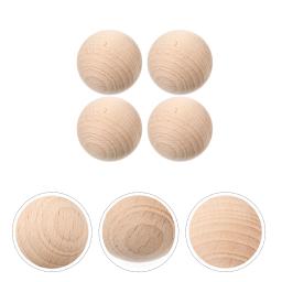 4 pçs croquet bolas esportivas recreativas ao ar livre rolamento petanca chute grama madeira criança - Image 2