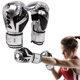 Luvas de Boxe de Couro PU profissional para adultos e crianças, Esponja Muay Thai Sanda, Luvas de Luta Sanda Respirável, Suprimentos Esportivos - Image 1