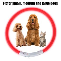 Coleira de carga luminosa noturna para animais de estimação, coleira brilhante intermitente, Dog Loss Prevention, LED USB, segurança noturna, Pet Acessórios - Image 4