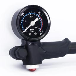ThinkRider-Bomba de ar portátil bicicleta com calibre, 300PSI de alta pressão, garfo e suspensão traseira, amortecedor, Mountain Bike, Novo - Image 4