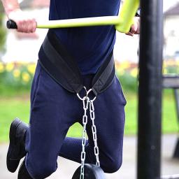 Cinto De Levantamento De Peso De Neoprene Grosso Com Corrente, Cinto De Mergulho, Puxe Para Cima, Chin Up, Kettlebell, Barbell, Fitness, Musculação, Ginásio - Image 4