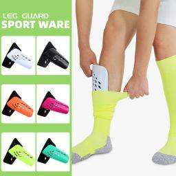 Caneleira desportiva profissional para adultos e crianças, escudos de futebol, mangas legging, equipamento de proteção, melhor qualidade, 1 par - Image 2