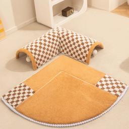 Tapete de túnel para gatos indoor, Cama do túnel, Play Tunnel com bola de brinquedo suspensa, removível e lavável, Peek-A-Boo, 2 em 1 - Image 5