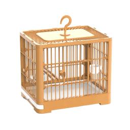 Recipiente De Alimento Dobrável e Copo para Papagaio, Gaiola De Viagem De Pássaro, Portador com 2 Pólo Pé, Periquitos, Periquitos, Papagaio Viagem - Image 1