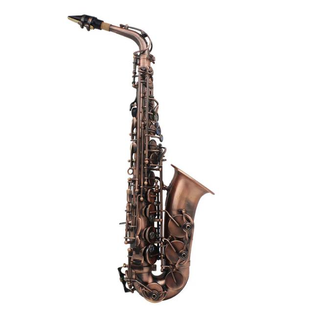 Saxofone Alto Profissional Eb com Bocal em Black Nickel, Acessórios Inclusos e Estojo com Alça