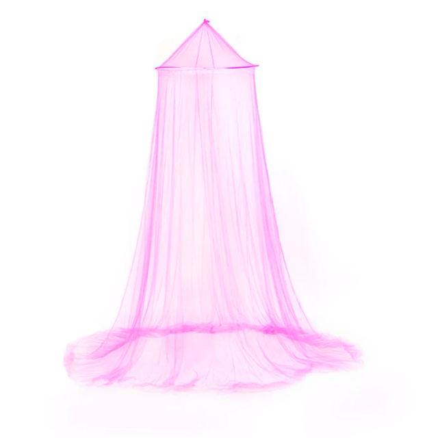 Canopy Dobrável de Poliéster para Cama de Bebê com Mosquiteiro Suspenso e Design Elegante de Princesa com Renda