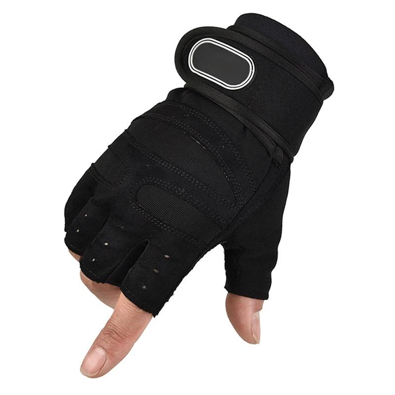 Luvas de Halterofilismo Metade do Dedo para Homens e Mulheres, Exercícios de Peso, Musculação, Ginásio Esportivo, Luva Fitness - Image 1