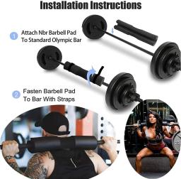 Almofadas de Ombro Barbell Espessadas, Halterofilismo, Pescoço, Lombar, Agachamento, Halterofilismo, Halterofilismo, Deadlift, Ginásio, Treino Fitness - Image 4