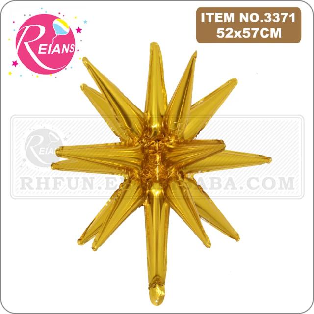 Balões de 21 Polegadas 4D com Design de Estrela para Decoração de Festas, Casamentos e Cerimônias