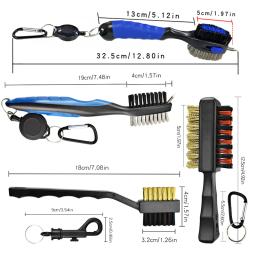 Escova de limpeza para tacos de golfe, escova de limpeza com mosquetão, apontador de ranhuras, multi estilo, acessórios esportivos de golfe, dropshipping - Image 5