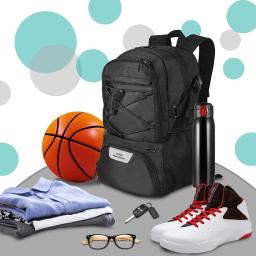Mochila de basquete de grande capacidade para homens e mulheres, bolsa de computador esportiva, bolsa de ombro de treinamento - Image 2