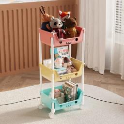 Carrinho de armazenamento multicamadas, estante, lanche, brinquedos, organizador de armazenamento de artigos diversos, banheiro, cozinha, entrada, acessórios para casa - Image 5