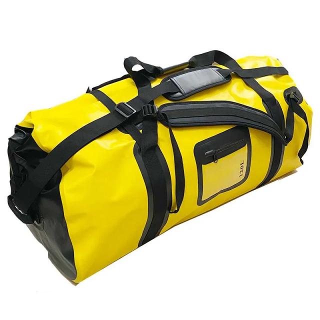 Saco Secco de Grande Capacidade 120L à Prova d'Água para Atividades ao Ar Livre, Praia, Natação, Acampamento e Pesca
