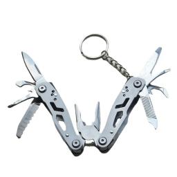 Canivete multifuncional de aço inoxidável ao ar livre, Mini Alicates Dobráveis, Ferramenta portátil compacta multi-purpose Survival Rescue Tool - Image 1
