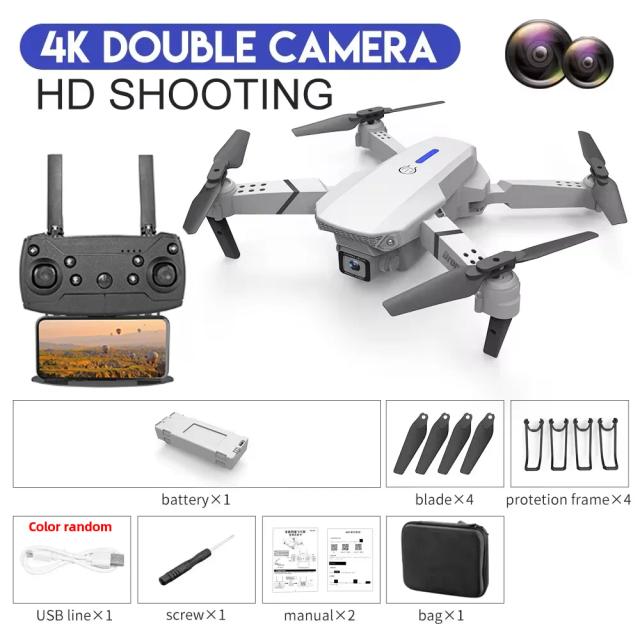 KdBFA E88 Pro Drone 4K WiFi FPV 100m R/C