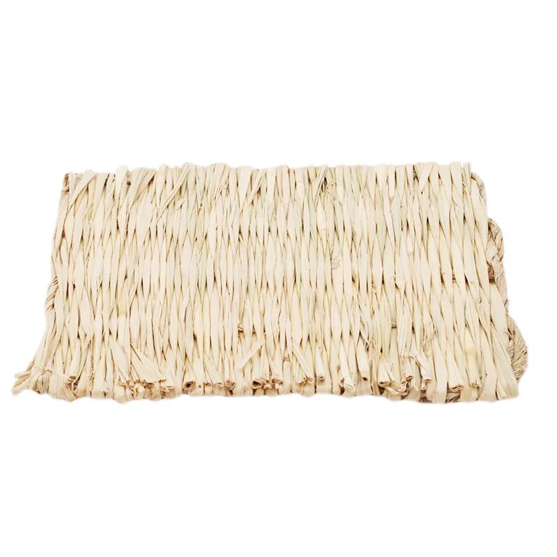 Tapete de grama natural para pequenos animais, Brinquedo mastigável seguro, Cama de hamster, coelho, ouriço, Pet Supplies - Image 1