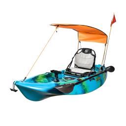 Único Caiaque Canoa Toldo, Barco Canopy, 125x110cm, Portable Folding Sunshade Tendas, Abrigos De Chuva, Barcos Acessórios, 1 Conjunto - Image 2