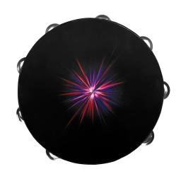 Tambourine mão Bell bateria dupla, aço inoxidável Bell Piece, percussão Orff, instrumentos musicais, presentes infantis, 10" - Image 1