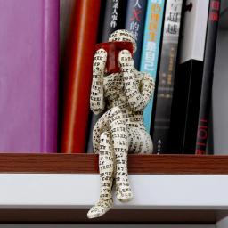 Nordic Reading Mulher Estátua Com Padrão De Carta, Pensando Escultura, Estatueta De Mulher, Estante De Celulose, Presente De Decoração De Casa - Image 4
