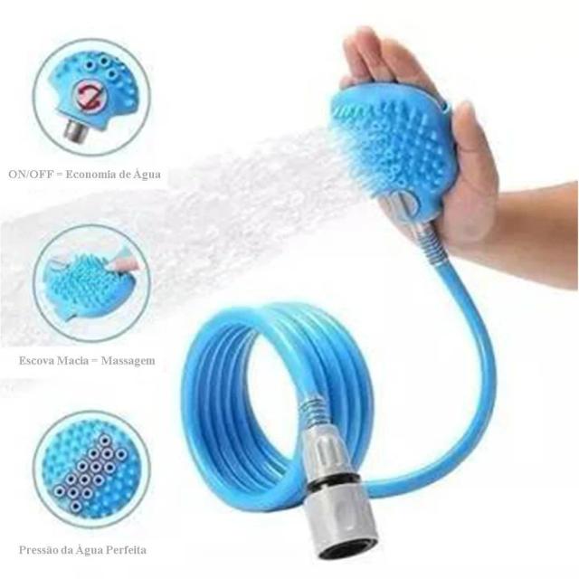 Luva de Silicone para Banho Pet: Ideal para Cães e Gatos