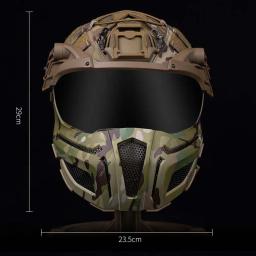 Capacete tático óculos de proteção alta qualidade equipamento airsoft máscara caça capacete multifuncional - Image 4