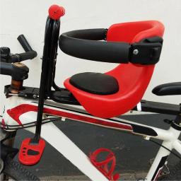 Assento de segurança de bicicleta ajustável para crianças, montagem frontal, Baby Carrier com corrimão, assento de bicicleta para crianças - Image 3