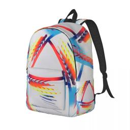 Jogadores de bola de futebol Mochila para homens e mulheres, Saco escolar resistente à água, Saco de impressão do esporte do futebol universitário - Image 2