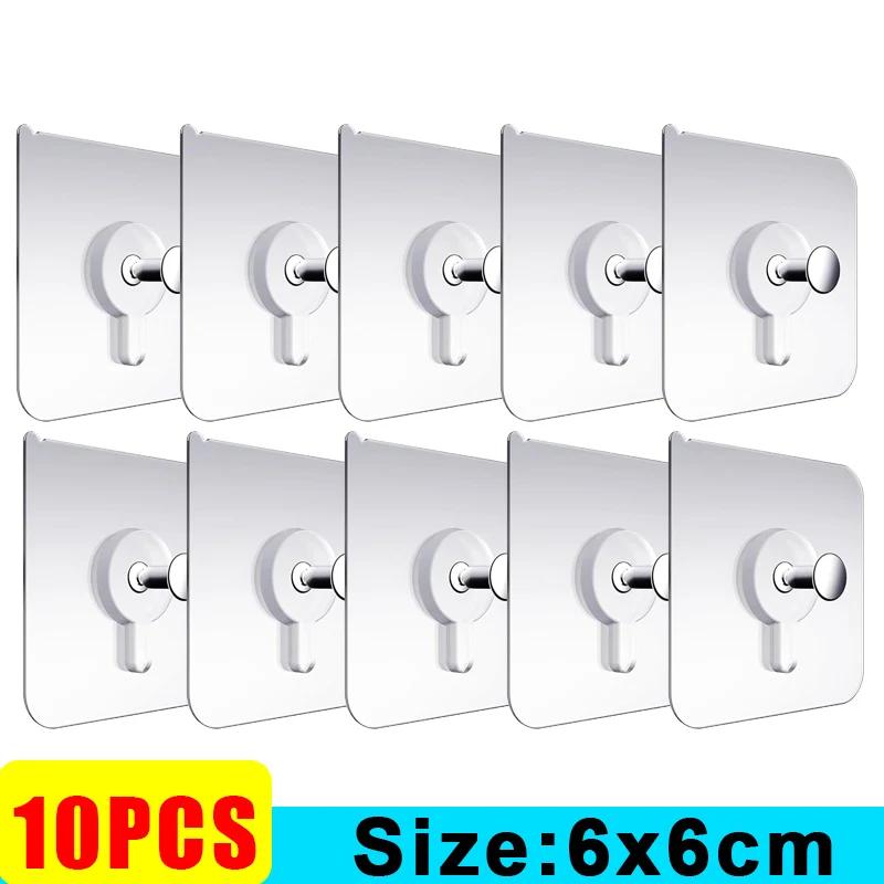Ganchos adesivos fortes para porta-retrato, sem perfuração, cartaz, relógio, casa, cozinha, banheiro, impermeável, gancho, parafuso - Image 1