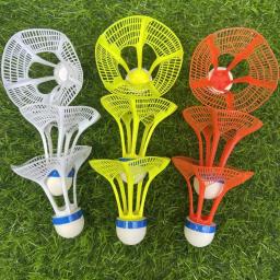 Noite escura led badminton iluminação bolas iluminação luminosa cabeça de espuma badminton durável volante luminoso jogo ao ar livre - Image 2