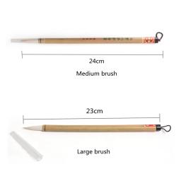 2 pçs cerâmica argila branca nuvem escrita escova de bambu pólo pintura cor enchimento cerâmica diy overglaze/underglaze pintura ferramentas - Image 5