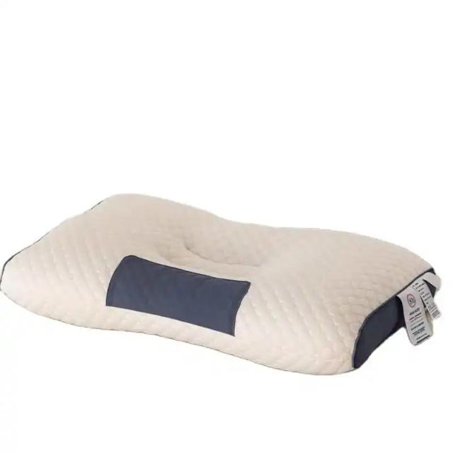 Almofada Ortopédica Cervical com Massagem de Fibra de Soja para Relaxamento e Proteção do Pescoço durante o Sono