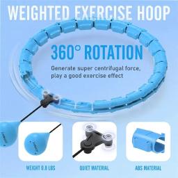 Ajustável Sports Circle Hoops para adultos, nós destacáveis, perda de peso, exercício inteligente, plus size, 2 em 1 - Image 4