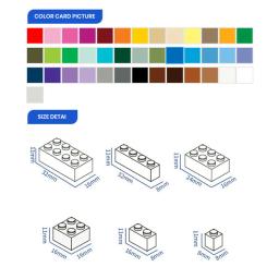 Gobricks moc tijolos peças 3024 30008 placa 1x1 compatível com assemblage diy bloco de construção brinquedos para criança - Image 6