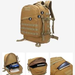 55l 3d ao ar livre militar tático mochila molle assalto saco à prova dwaterproof água acampamento caminhadas pesca trekking viagem mochila - Image 2