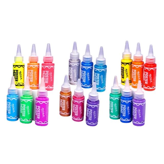 Kit de Pintura a Dedo para Crianças - 6 Cores Não Tóxicas e Divertidas para Criar Pôsteres Artísticos
