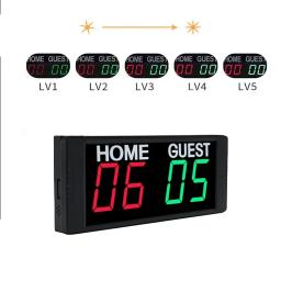 Portátil Mini Placar Eletrônico, 1.8 ", Display Digital LED, Controle Remoto, Fit para Basquete, Voleibol, Tênis, Boxe, Jogo - Image 3